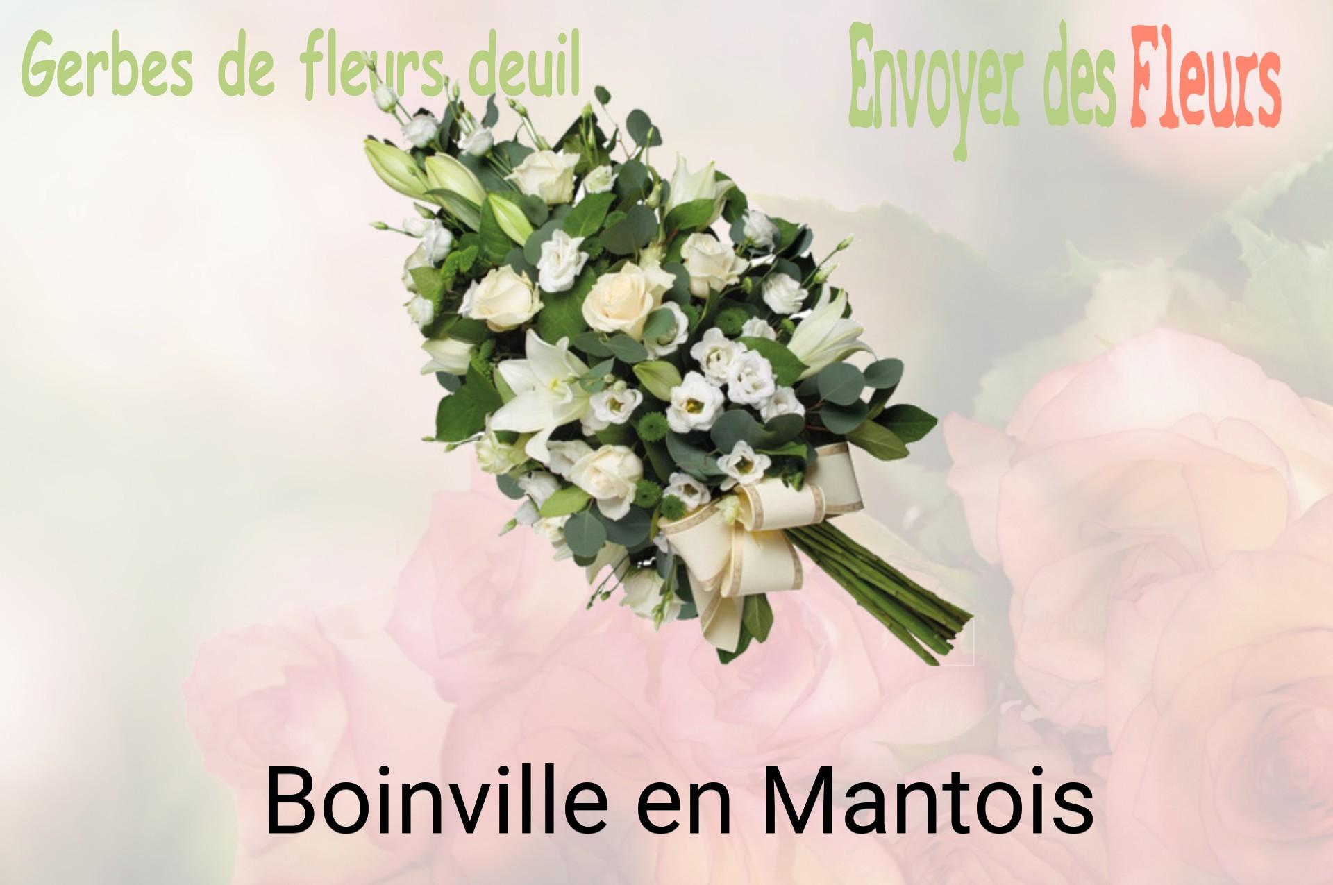 Gerbe de fleurs de deuil livrée à Boinville-en-Mantois